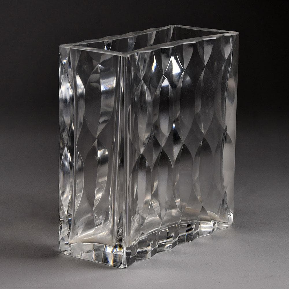 Göran Wärff for Kosta, cut glass vase N1878 - Freeforms