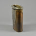 Gotlind Weigel, Germany stoneware flattened vase with glossy brown glaze E7255 - Freeforms
