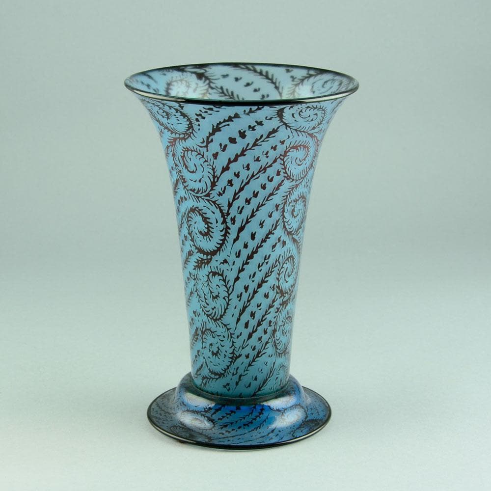 "Graal" footed glass vase by Simon Gate/Edward Hald for Orrefors N7971 - Freeforms