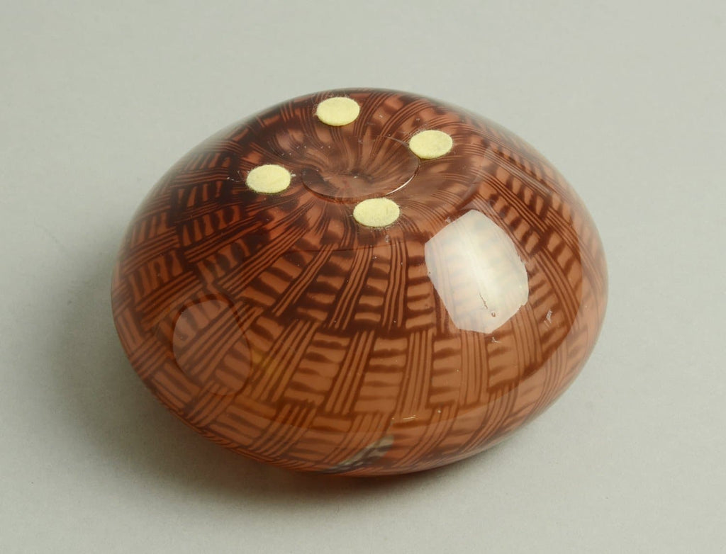 "Graal" glass bowl by Edward Hald for Orrefors N7043 - Freeforms