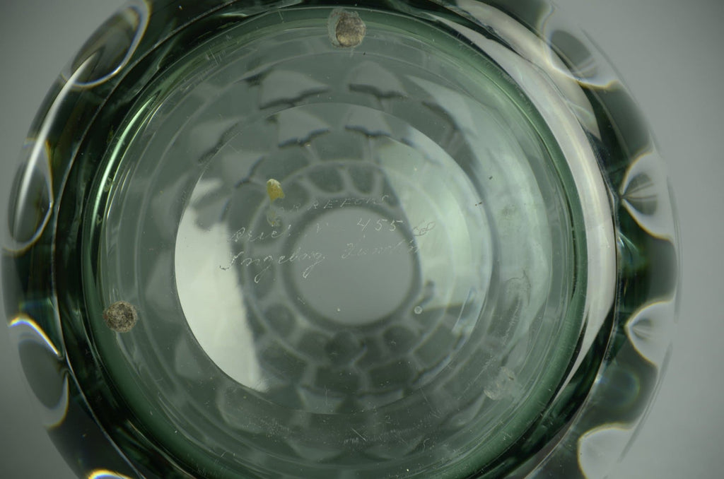 Gray glass "Ariel" vase by Ingeborg Lundin for Orrefors A1657 - Freeforms