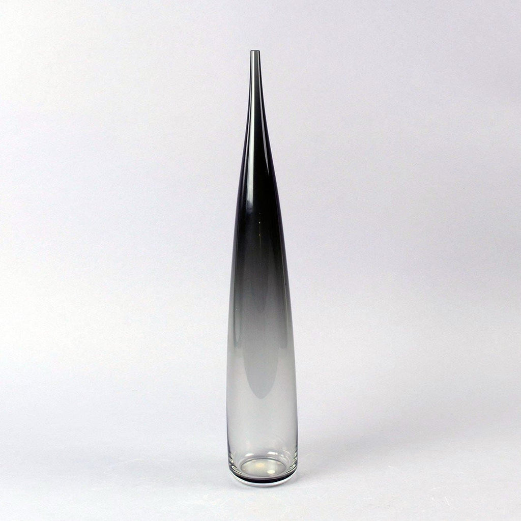 Gray glass "Expo" vase by Nils Landberg for Orrefors N6731 - Freeforms