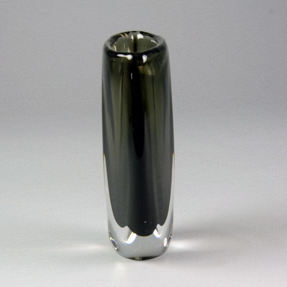 Gray glass "Sommerso" vase by Nils Landberg for Orrefors N7576 - Freeforms
