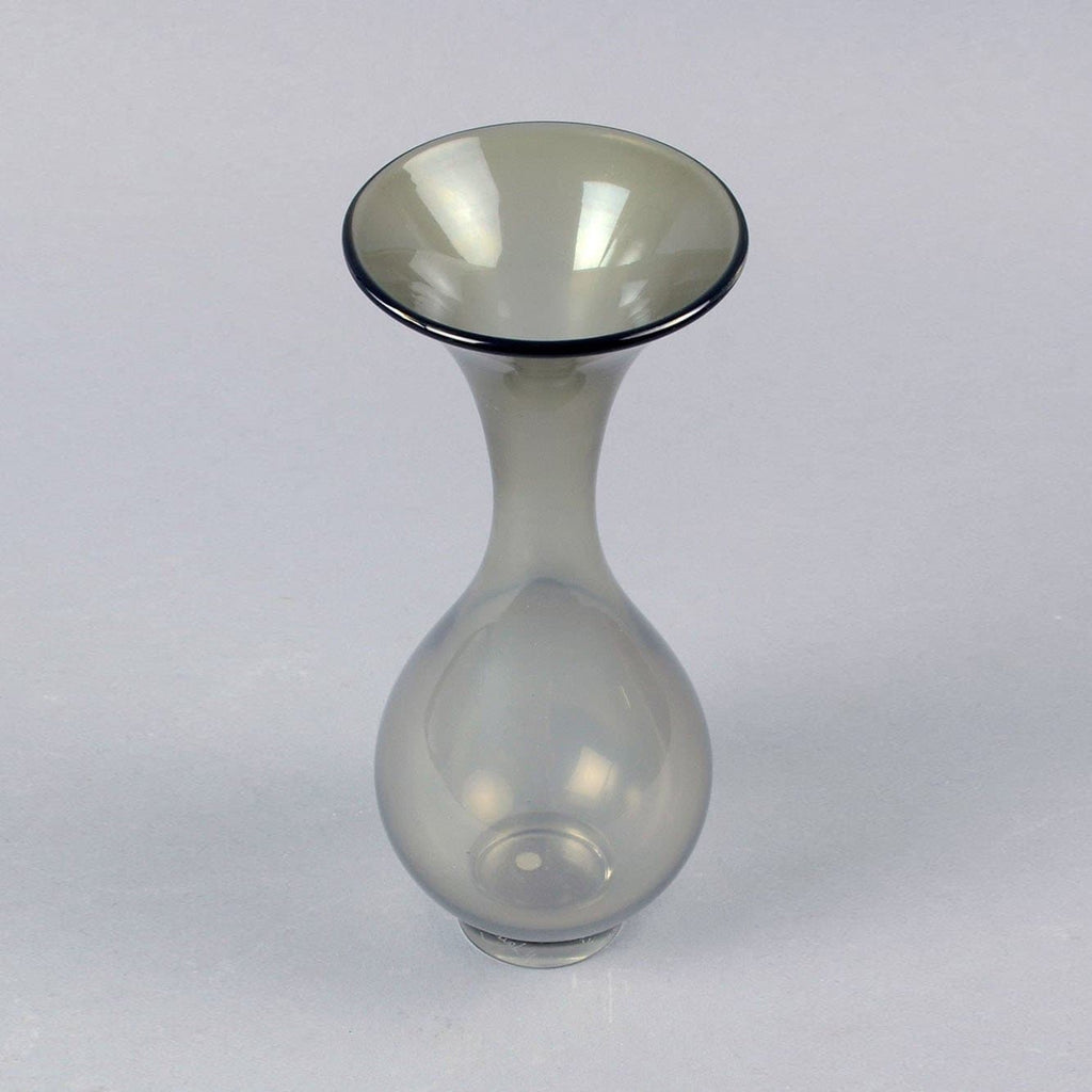 Gray glass vase by Nils Landberg for Orrefors N7412 - Freeforms