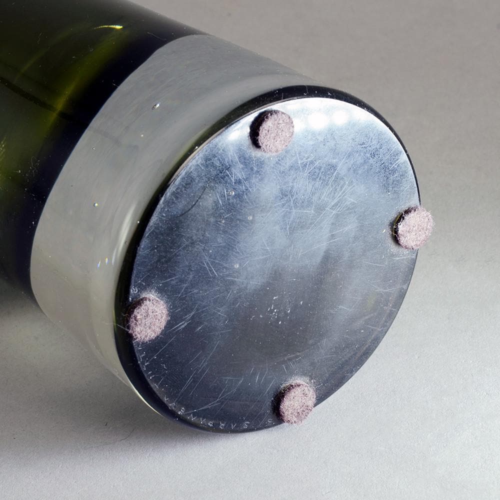 Gray glass vase by Timo Sarpaneva for Iittala N5794 - Freeforms