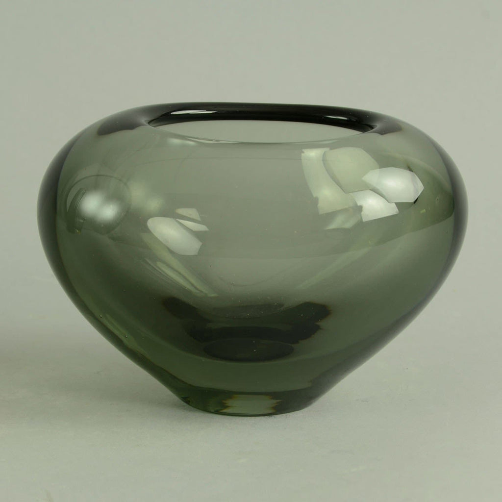Gray heart shaped vase by Holmegaard - Freeforms