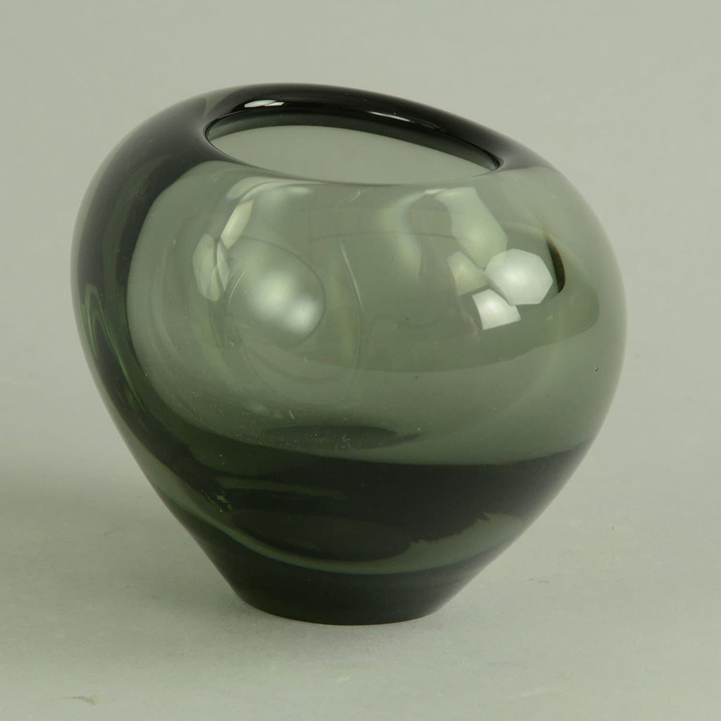 Gray heart shaped vase by Holmegaard - Freeforms