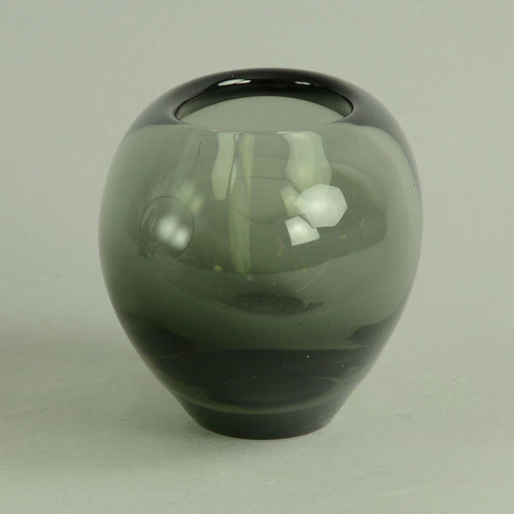 Gray heart shaped vase by Holmegaard - Freeforms