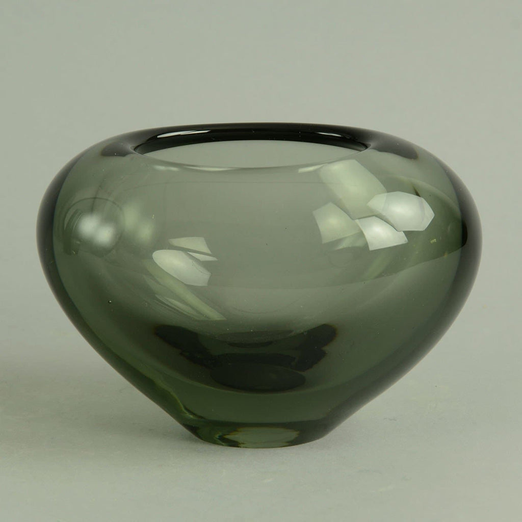 Gray heart shaped vase by Holmegaard - Freeforms