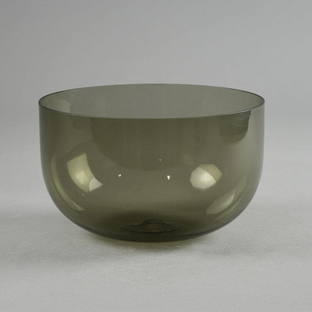 Gray "i-glass" bowl by Timo Sarpaneva for Iittala A1030 - Freeforms