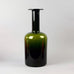 Green glass "Gulvvase" vase by Otto Brauer for Holmegaard N9789 - Freeforms