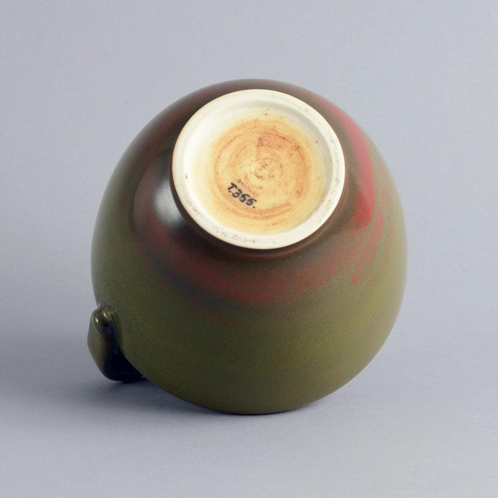 Green handled jug by Bing & Grøndahl N8292 - Freeforms