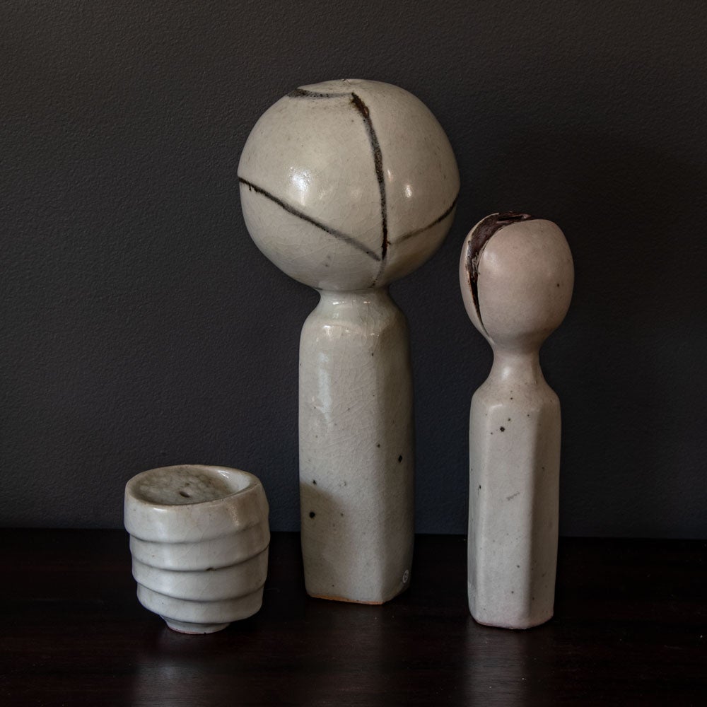 Group of sculptural vessels by Ingeborg and Bruno Asshoff - Freeforms