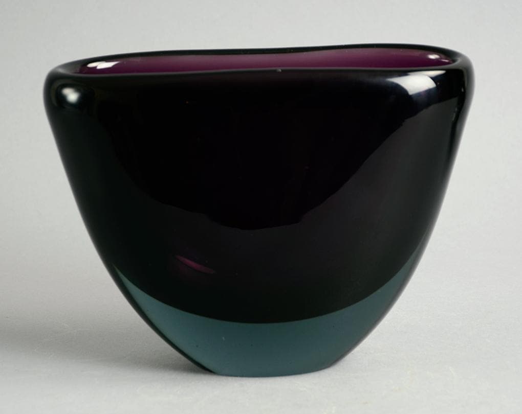 Group of Sommerso vases by Vicke Lindstrand for Kosta - Freeforms