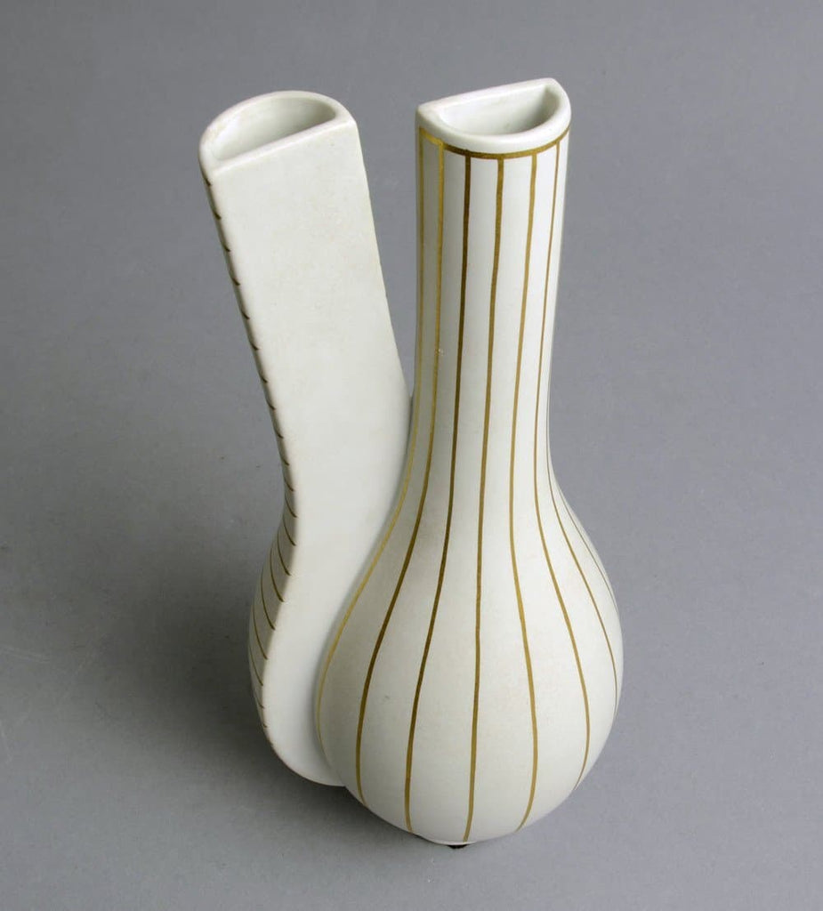 "Guldsurrea" stoneware vase by Wilhelm Kåge N7377 - Freeforms