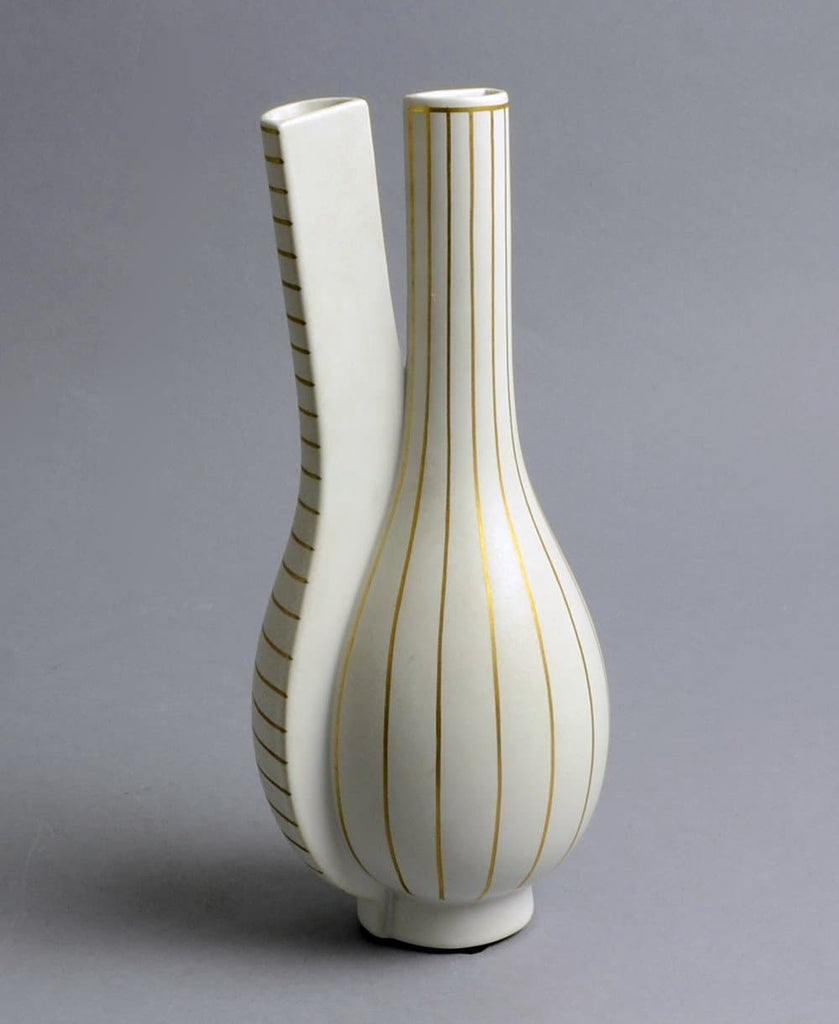 "Guldsurrea" stoneware vase by Wilhelm Kåge N7377 - Freeforms