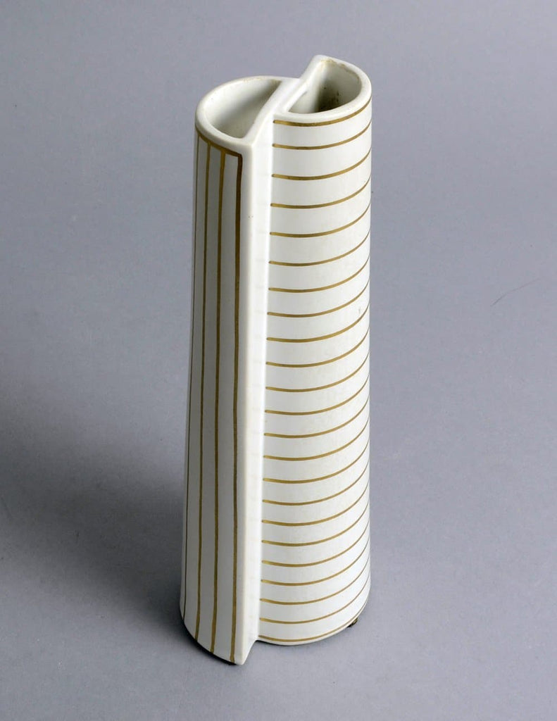 "Guldsurrea" stoneware vase by Wilhelm Kåge N7824 and N7738 $785 each - Freeforms