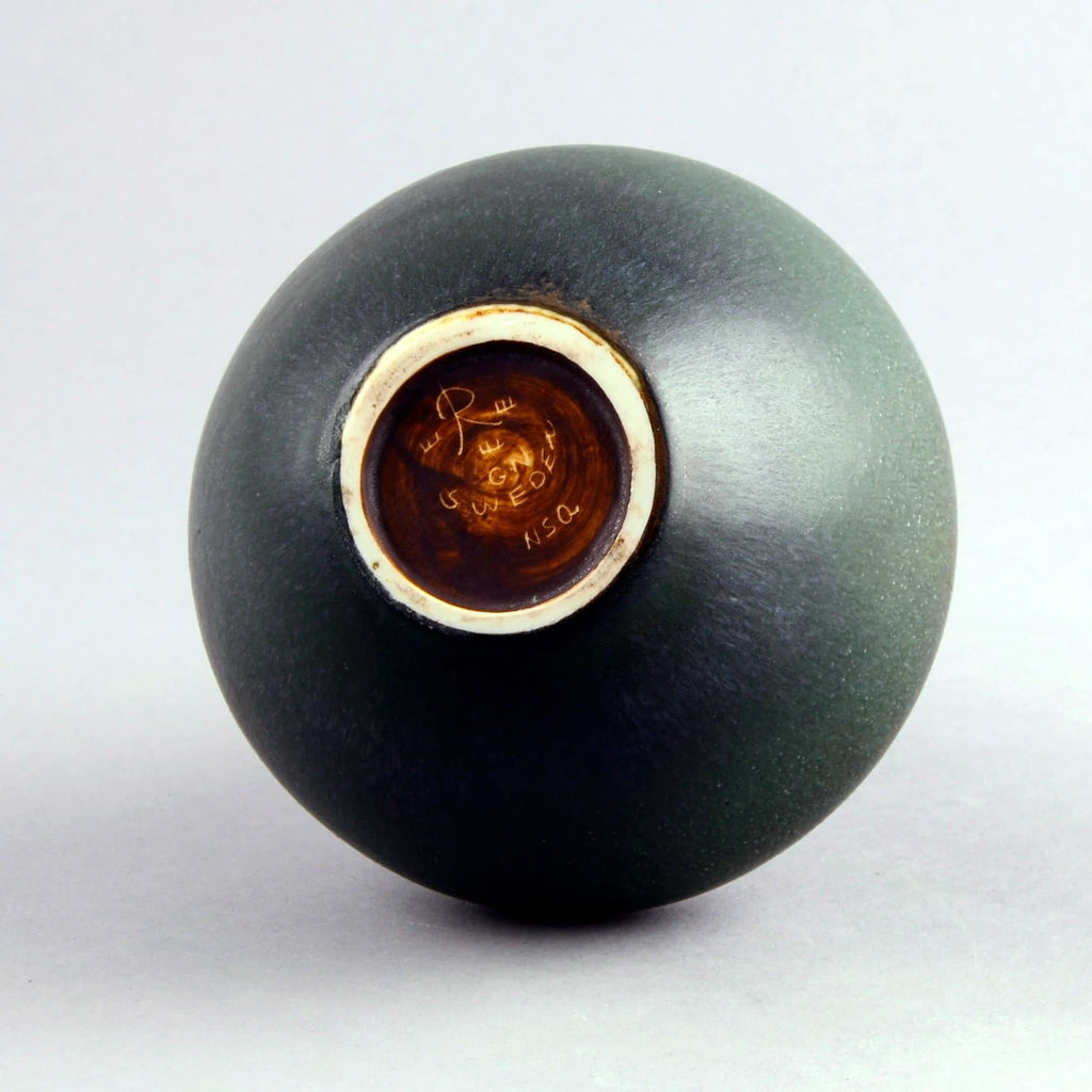 Gunnar Nylund for Rorstrand bottle vase with gray haresfur glaze C5495 - Freeforms