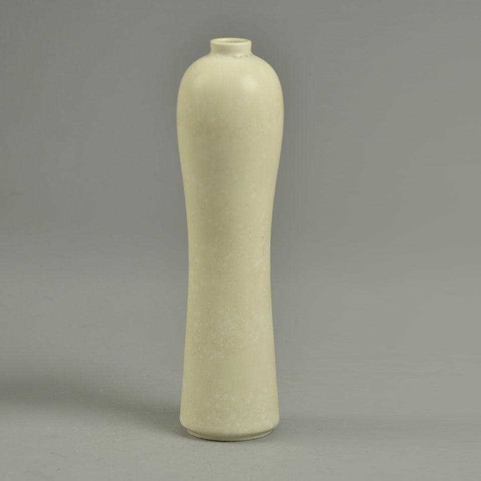 Gunnar Nylund for Rorstrand, bulbous stoneware vase with white glaze F8164 - Freeforms