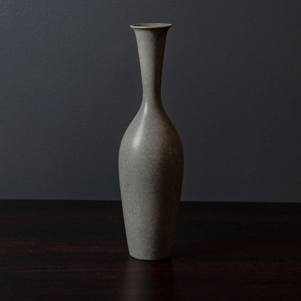 Gunnar Nylund for Rorstrand, ceramic vase with blue gray glaze G9419 - Freeforms