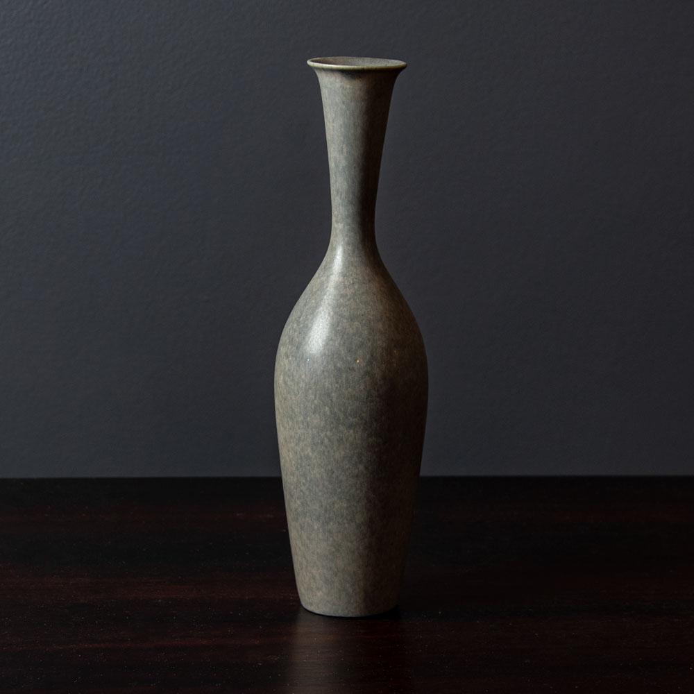 Gunnar Nylund for Rorstrand, ceramic vase with blue gray glaze G9419 - Freeforms