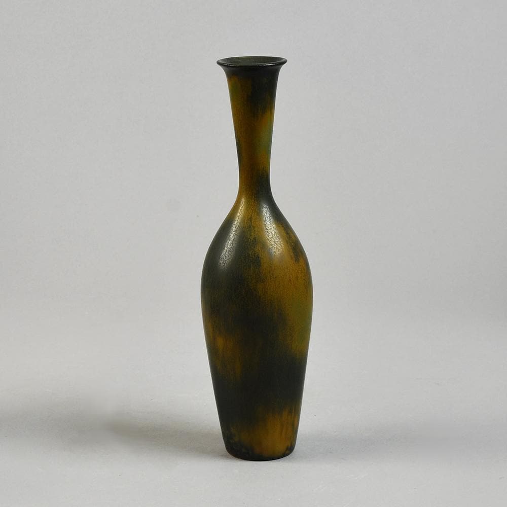 Gunnar Nylund for Rörstrand, ceramic vase with brown glaze F8186 - Freeforms