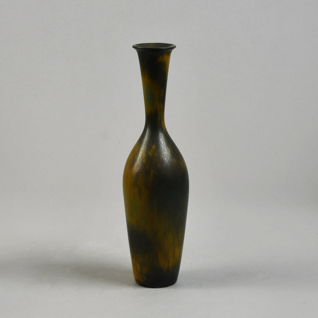 Gunnar Nylund for Rörstrand, ceramic vase with brown glaze F8186 - Freeforms