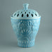 Gunnar Nylund for Rörstrand, large stoneware jar with glossy pale blue glaze N5477 - Freeforms