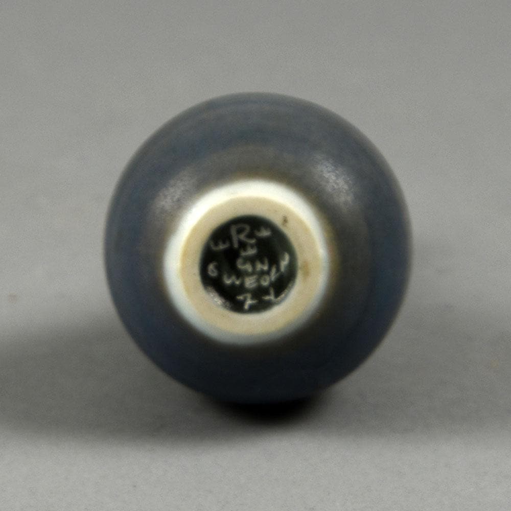 Gunnar Nylund for Rorstrand, miniature stoneware vase with gray and brown stripes E7009 - Freeforms