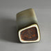 Gunnar Nylund for Rorstrand rectangular vase with brown glaze E7259 - Freeforms