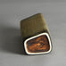 Gunnar Nylund for Rorstrand rectangular vase with brown glaze E7260 - Freeforms