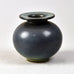Gunnar Nylund for Rörstrand, stoneware vase with matte blue glaze G9189 - Freeforms