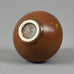 Gunnar Nylund for Rorstrand stoneware vase with reddish brown glaze F8262 - Freeforms