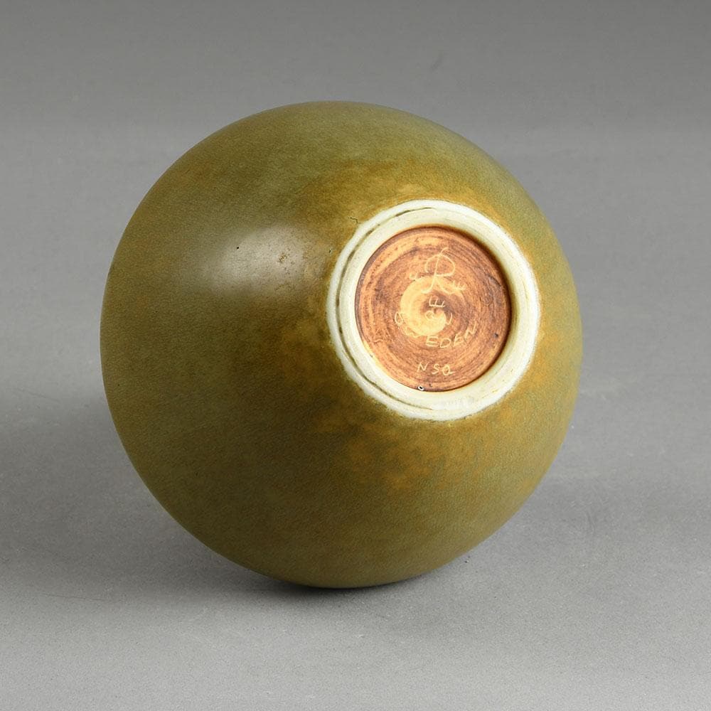 Gunnar Nylund for Rorstrand, Sweden, stoneware vase with brown matte glaze E7257 - Freeforms