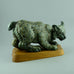 Gunnar Nylund, Rorstrand Unique stoneware figure of a lynx D6060 - Freeforms