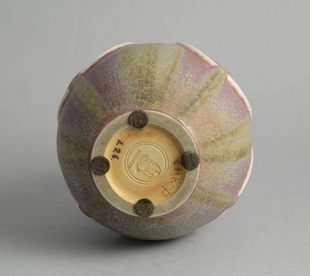 Handled vase by Christian Poulsen for Bing and Grondahl N5533 - Freeforms