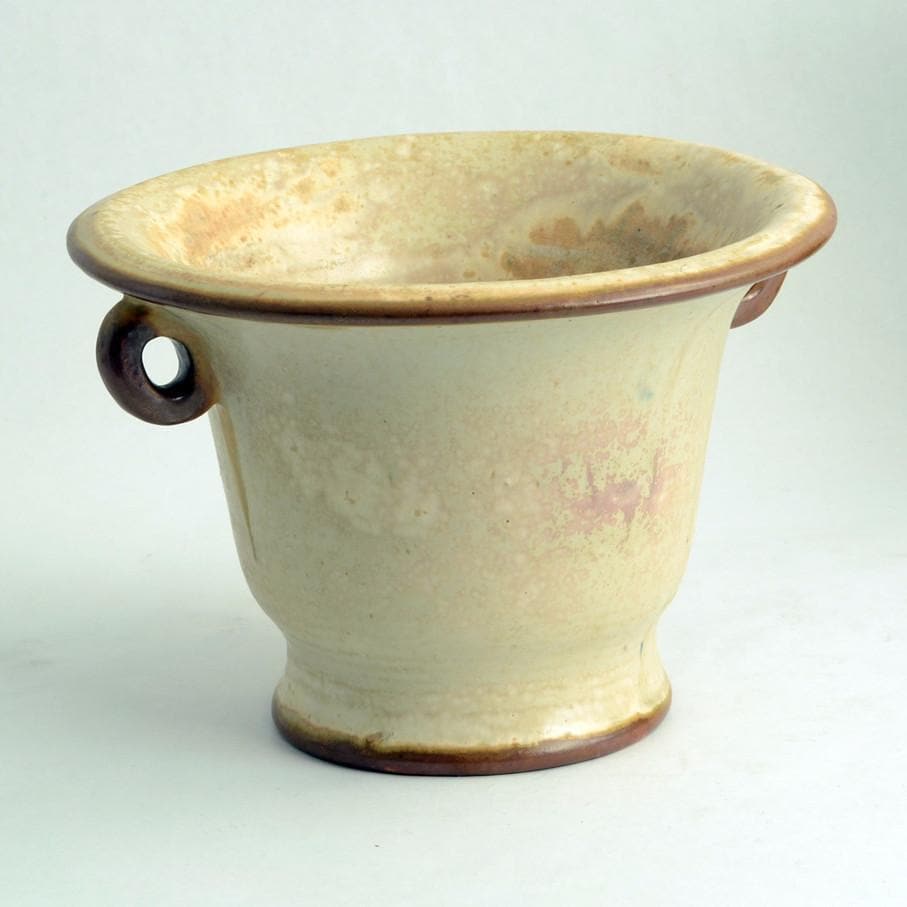 Handled vase by Patrick Nordstrom for Royal Copenhagen N2882 - Freeforms