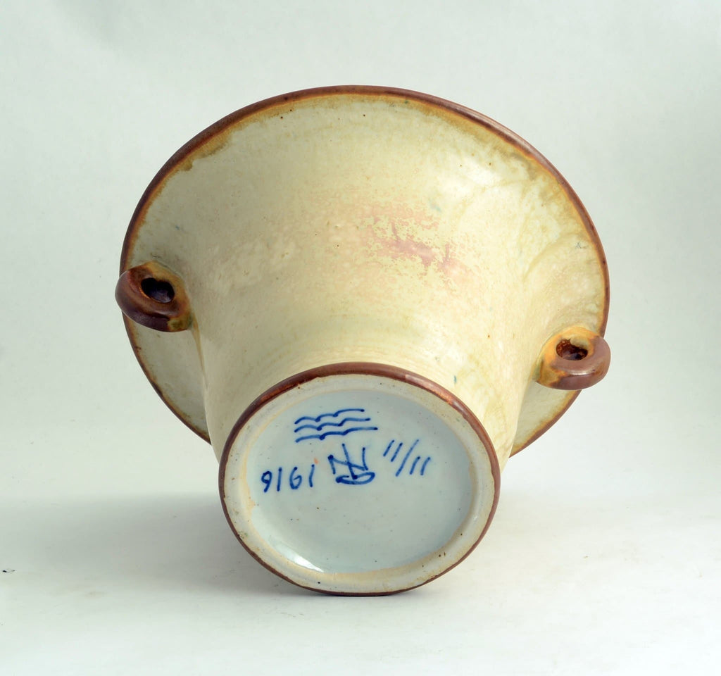 Handled vase by Patrick Nordstrom for Royal Copenhagen N2882 - Freeforms