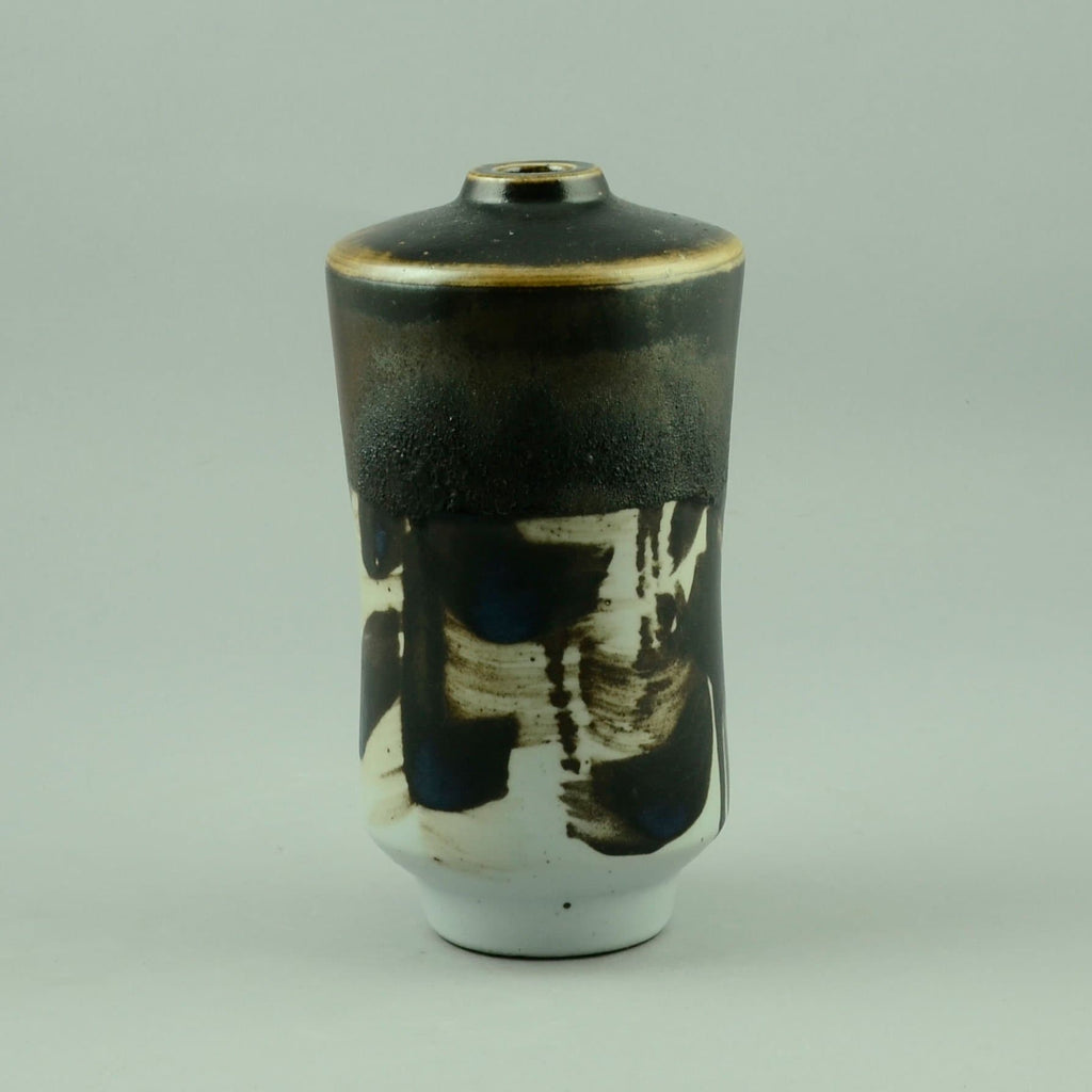 Heidi Kippenberg stoneware vase with painterly glaze D6136 - Freeforms