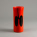 Heikki Orvola for Nuutajarvi Nottsjo red and black glass vase D6338 - Freeforms