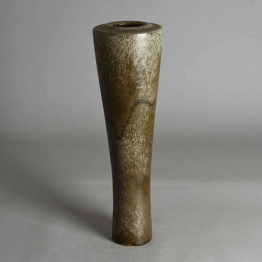 Heiner Balzar, Balzar-Kopp studio, vase with brown haresfur glaze E7262 - Freeforms