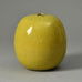 Horst Kerstan, own studio, Germany, gourd vase with yellow ochre glaze G9162 - Freeforms