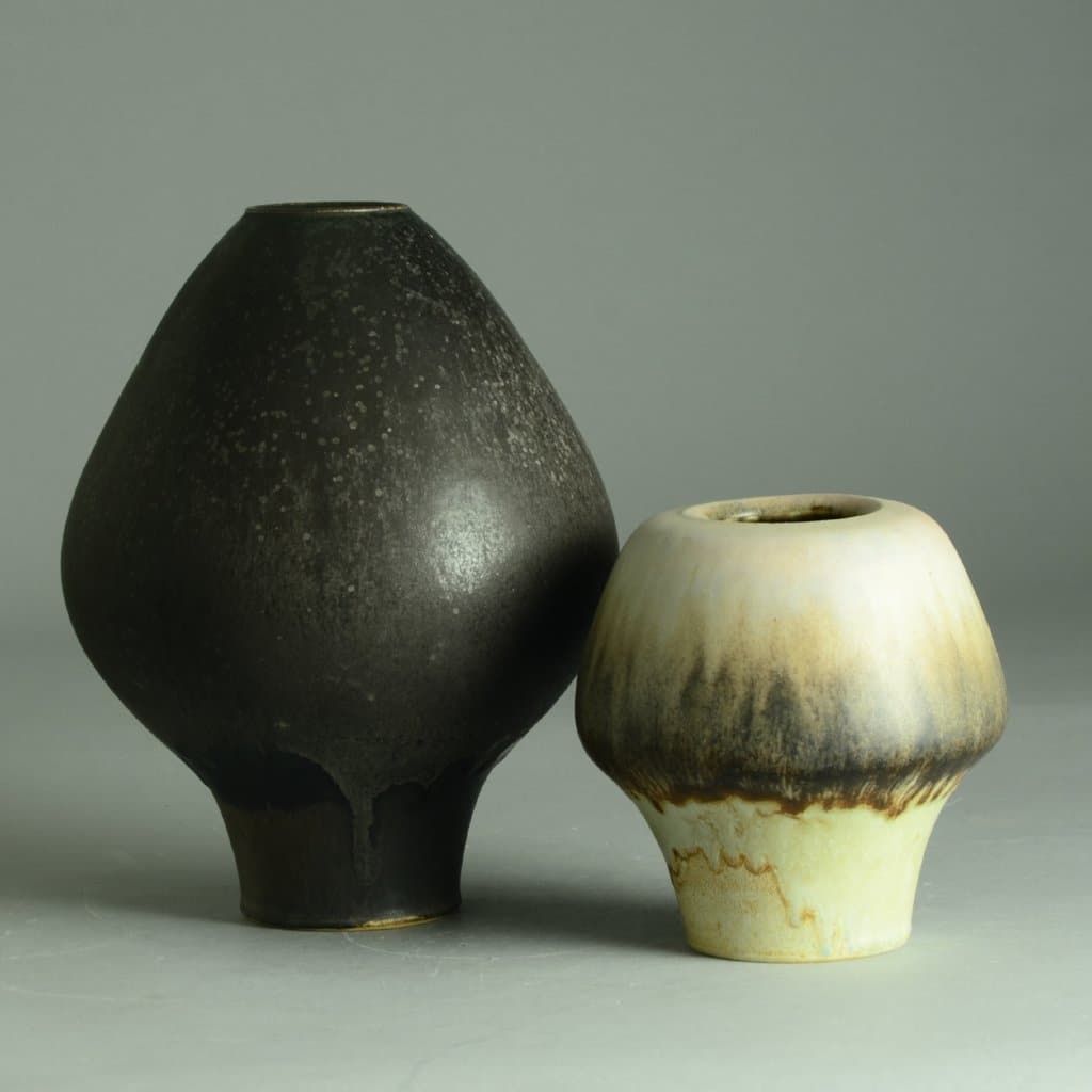 Hubert Griemert, stoneware vase with matte glaze C5311 - Freeforms