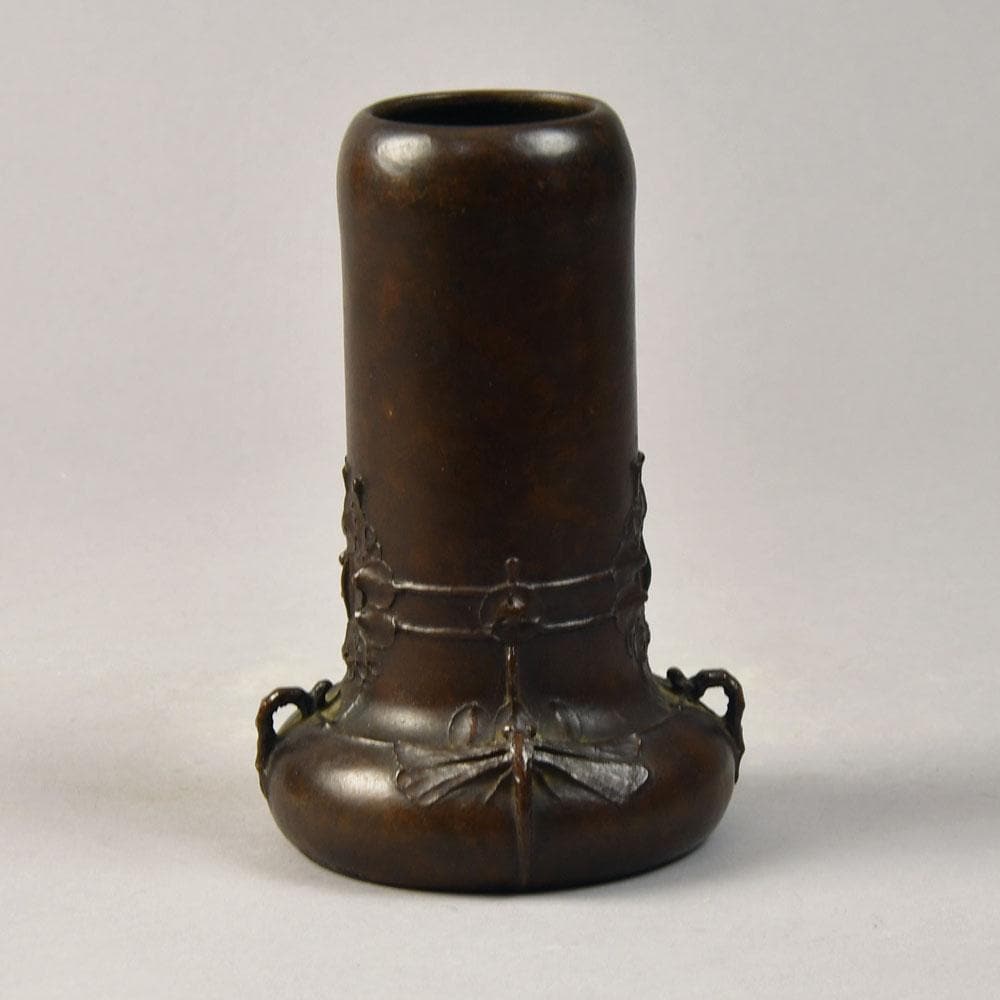 Hugo Elmquist, Sweden, art nouveau bronze vase G9208 - Freeforms
