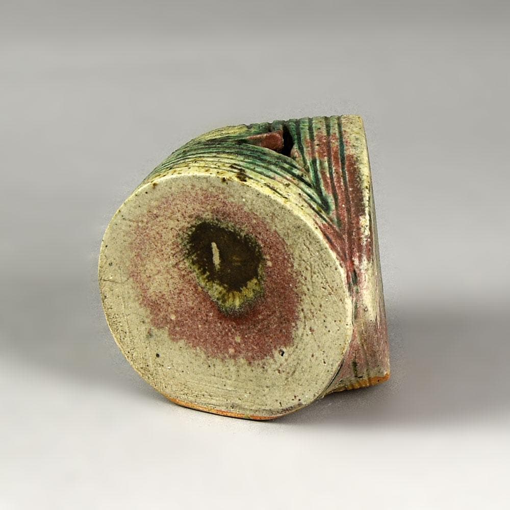Ingeborg and Bruno Asshoff, Germany, stoneware sculptural vessel E7235 - Freeforms