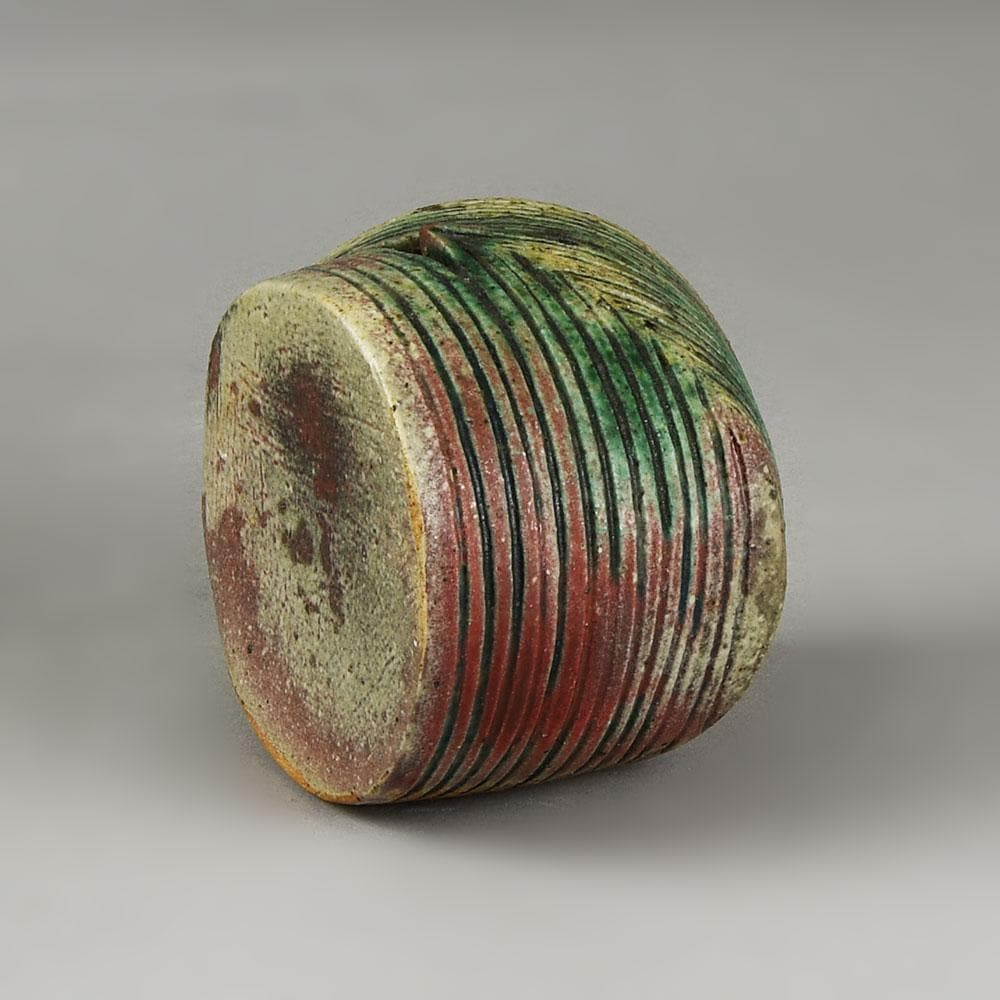 Ingeborg and Bruno Asshoff, Germany, stoneware sculptural vessel E7235 - Freeforms