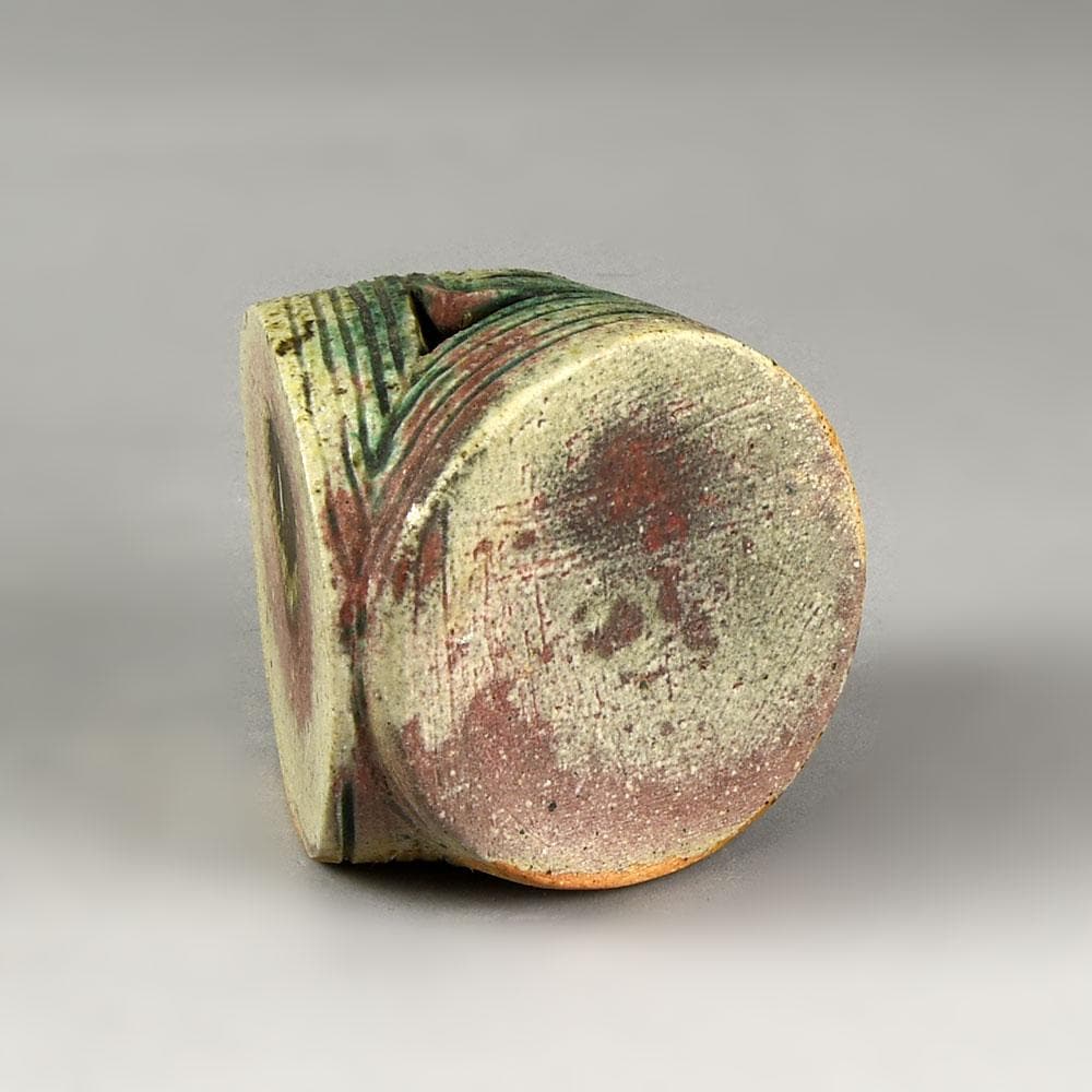 Ingeborg and Bruno Asshoff, Germany, stoneware sculptural vessel E7235 - Freeforms