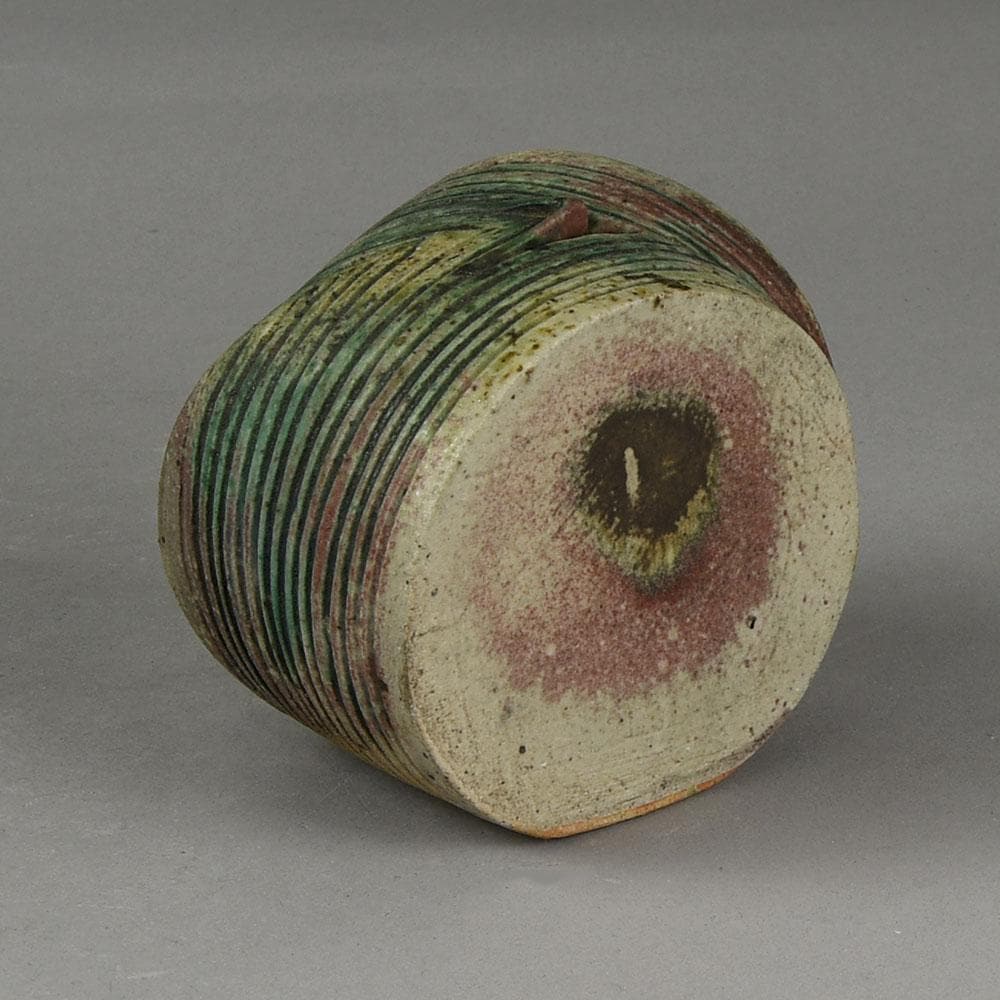 Ingeborg and Bruno Asshoff, Germany, stoneware sculptural vessel E7235 - Freeforms