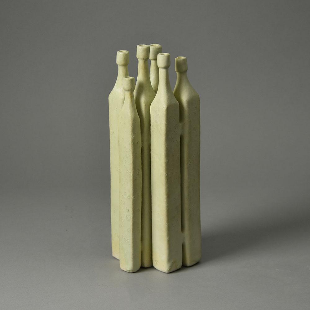 Ingeborg and Bruno Asshoff, Germany, unique stoneware sculptural vessel G9251 - Freeforms
