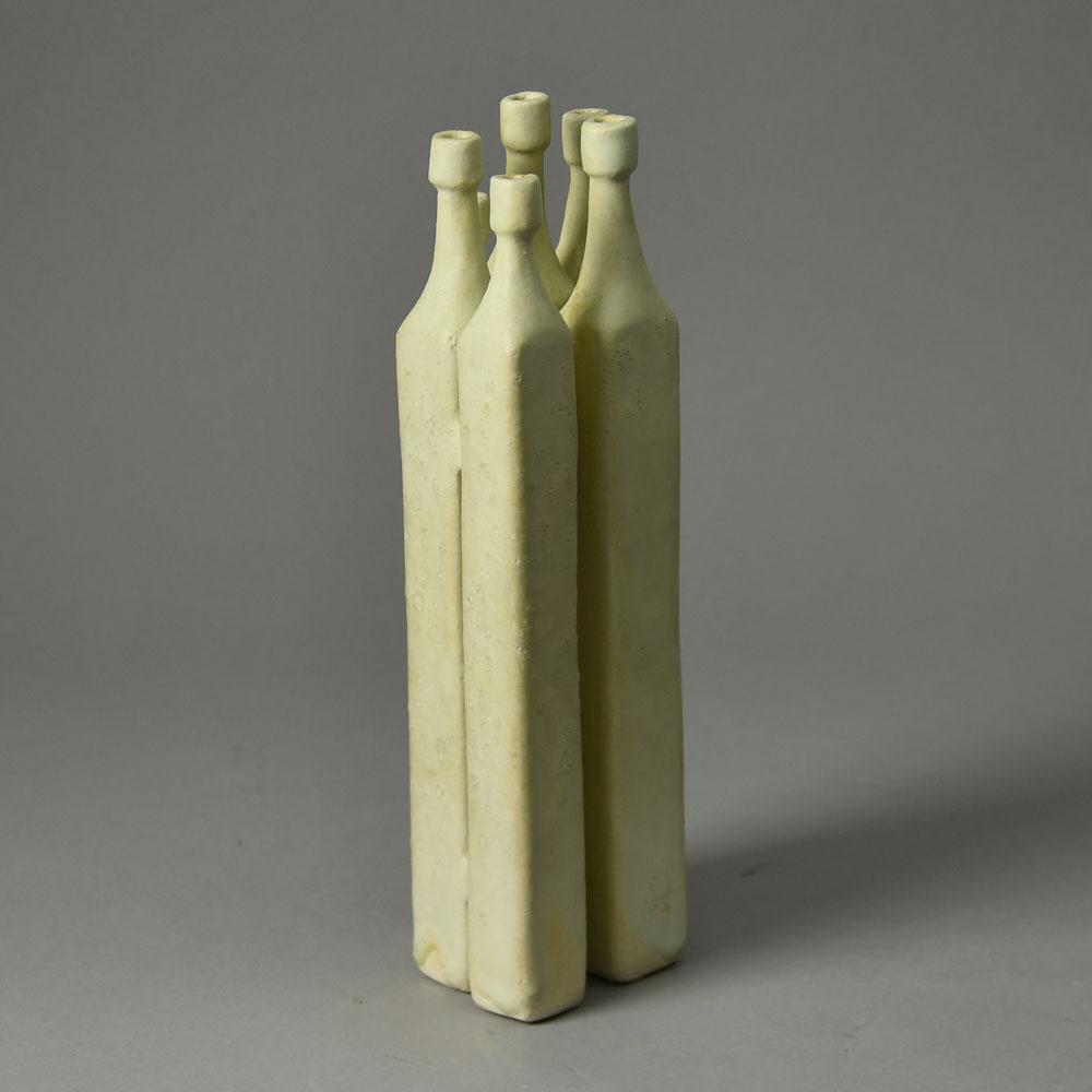 Ingeborg and Bruno Asshoff, Germany, unique stoneware sculptural vessel G9251 - Freeforms